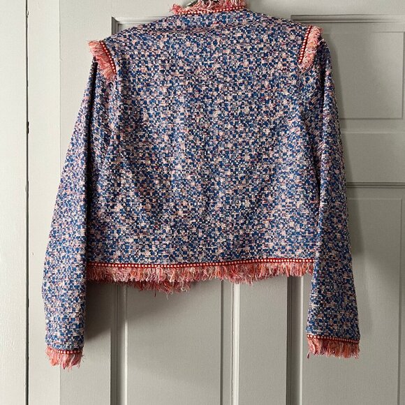 Hunter Bell Coco Jacket in Coral Reef Tweed NWOT Size 10 - Picture 7 of 7